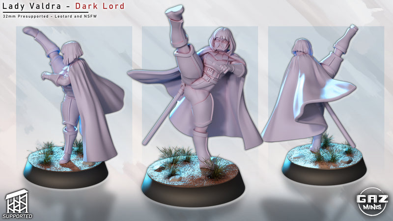 Dark Lord Lady Valdra | Fantasy Pin-Up | Gaz Minis