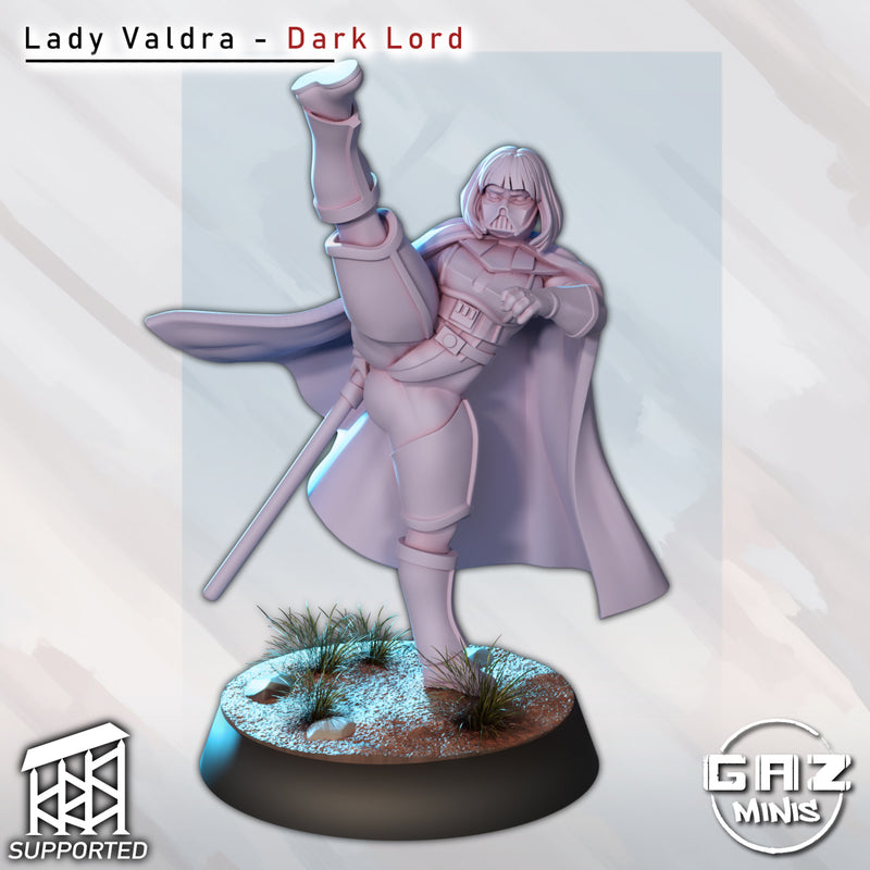 Dark Lord Lady Valdra | Fantasy Pin-Up | Gaz Minis