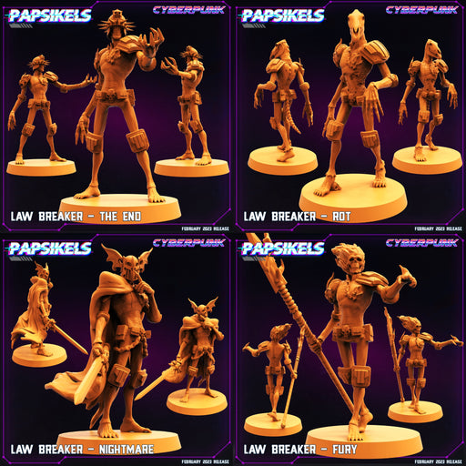 Law Breaker Miniatures | Cyberpunk | Sci-Fi Miniature | Papsikels TabletopXtra