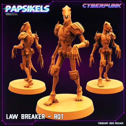 Law Breaker Rot | Cyberpunk | Sci-Fi Miniature | Papsikels TabletopXtra