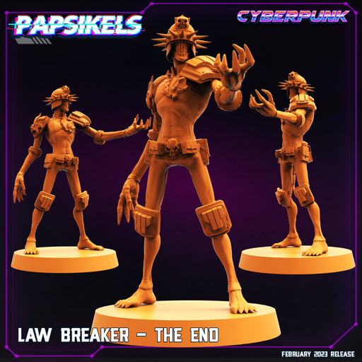 Law Breaker The End | Cyberpunk | Sci-Fi Miniature | Papsikels TabletopXtra