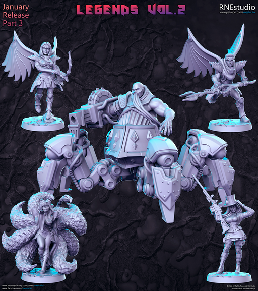 Legends Vol 2 Miniatures (Full Set) | Fantasy Miniature | RN Estudio TabletopXtra