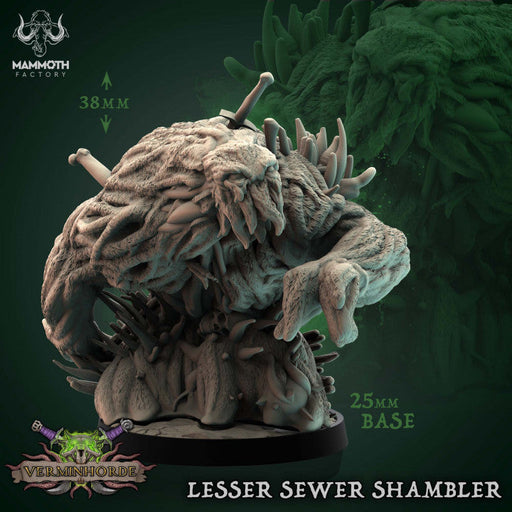Lesser Sewer Shambler | Verminhorde | Fantasy Tabletop Miniature | Mammoth Factory TabletopXtra