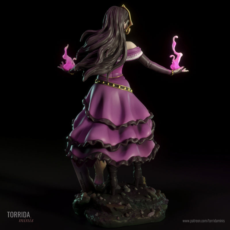 Liliana Vess | Pin-Up Statue Fan Art Miniature Unpainted | Torrida Minis