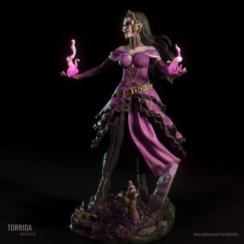 Liliana Vess | Pin-Up Statue Fan Art Miniature Unpainted | Torrida Minis