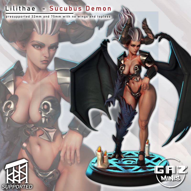 Succubus Demon Lilithae | Fantasy Pin-Up | Gaz Minis