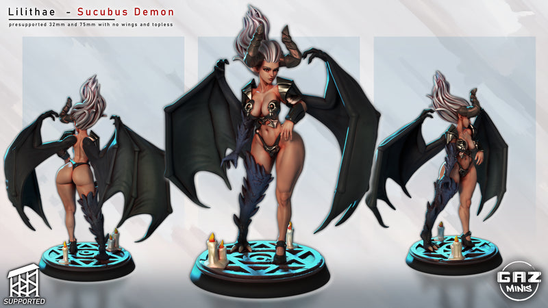 Succubus Demon Lilithae | Fantasy Pin-Up | Gaz Minis