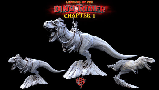 Lily and Bronson (Pose 2) | Legends of the Dino Tamer: Chapter One | Fantasy Miniature | Mini Monster Mayhem TabletopXtra