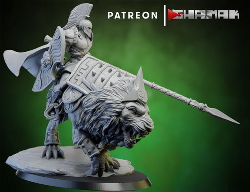 Lion Mounted 5 | Spartancast | Fantasy Miniature | Ghamak TabletopXtra