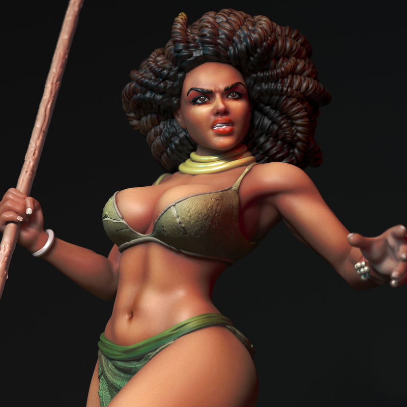 Lioness | Pin-Up Statue Fan Art Miniature Unpainted | Torrida Minis