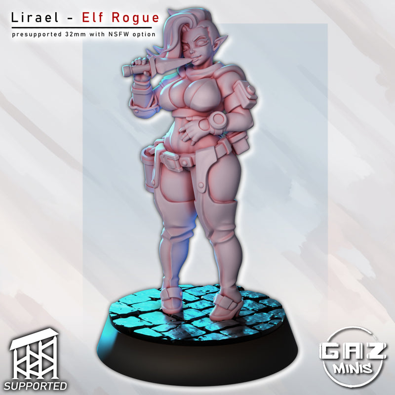 Elf Rogue Lirael | Fantasy Pin-Up | Gaz Minis