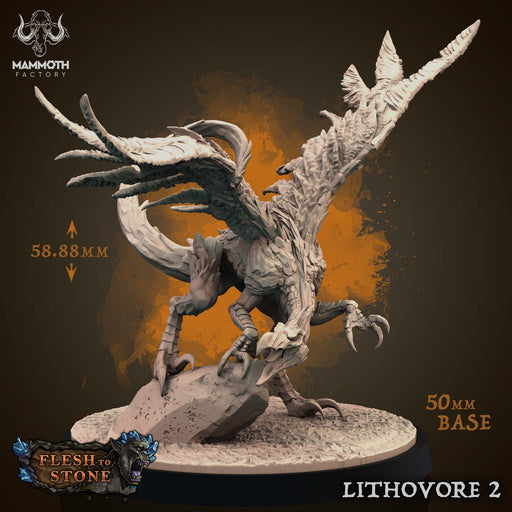 Lithovore 2 | Flesh to Stone | Fantasy Tabletop Miniature | Mammoth Factory TabletopXtra