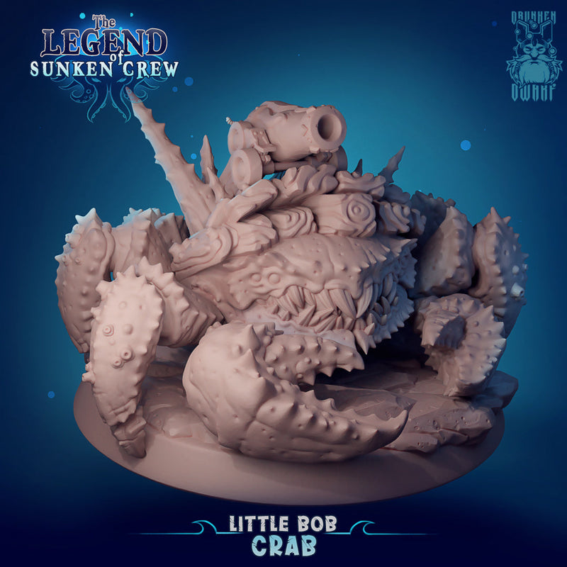 Little Bob Crab | The Legend of Sunken Crew | Fantasy Miniature | Drunken Dwarf TabletopXtra