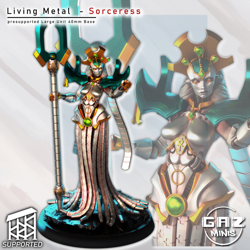 Sorceress of Living Metal | Fantasy Pin-Up | Gaz Minis