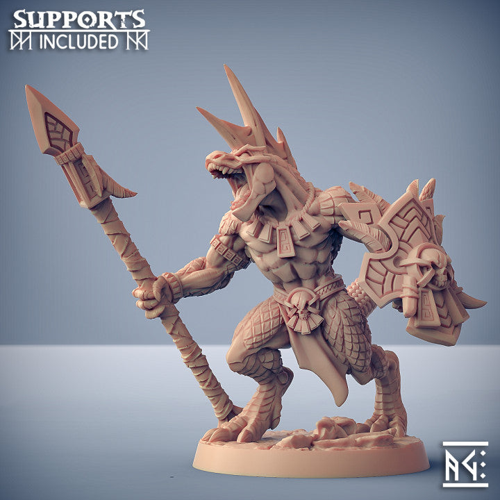 Lizard Men Miniatures | Goldmaw Lizards | Fantasy D&D Miniature | Artisan Guild TabletopXtra