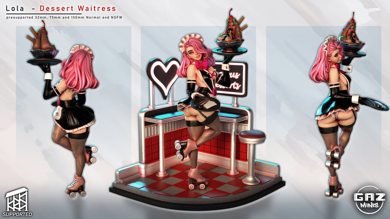 Lola Dessert Waitress | Fantasy Pin-Up | Gaz Minis