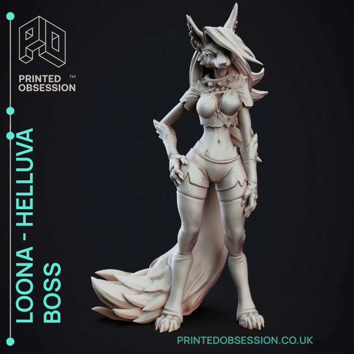 Loona (150mm) | Helluva Boss | Fantasy Miniature | Printed Obsession TabletopXtra