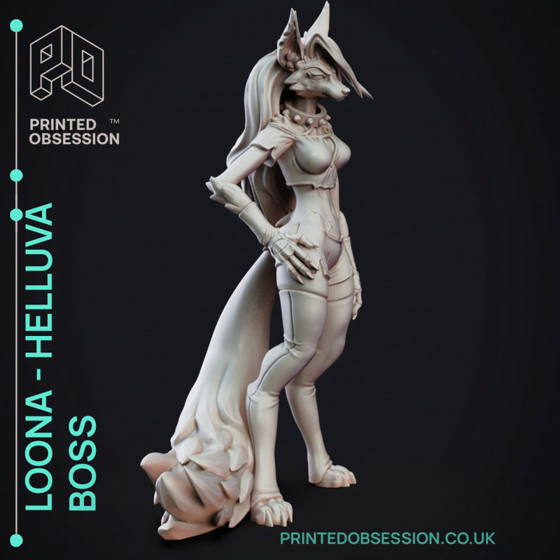 Loona (150mm) | Helluva Boss | Fantasy Miniature | Printed Obsession TabletopXtra