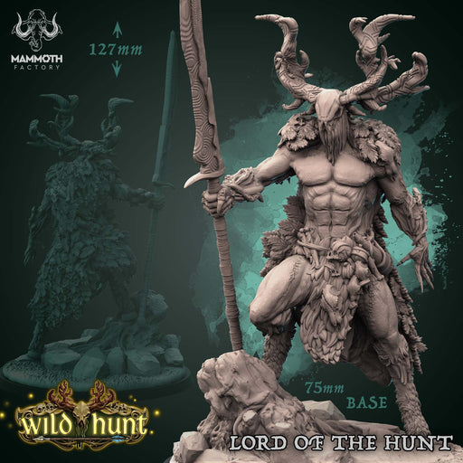 Lord of the Hunt | Wild Hunt | Fantasy Tabletop Miniature | Mammoth Factory TabletopXtra