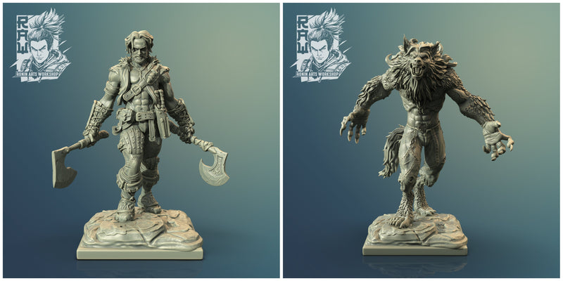 Lucano (Both Forms) | RAW June 22 | Fantasy Miniature | Ronin Arts Workshop TabletopXtra