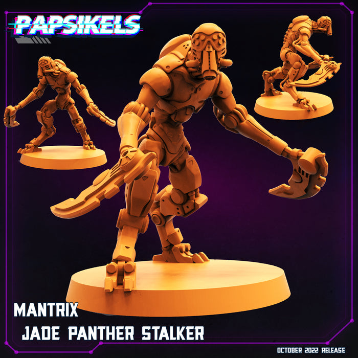 Mantrix Jade Panther Stalker | Cyberpunk | Sci-Fi Miniature | Papsikels