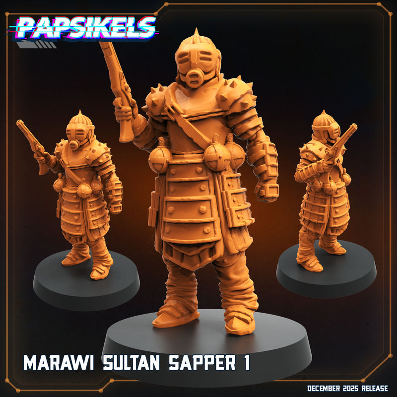 Marawi Sultan Sapper Miniatures | Trench Grimdark | Papsikels