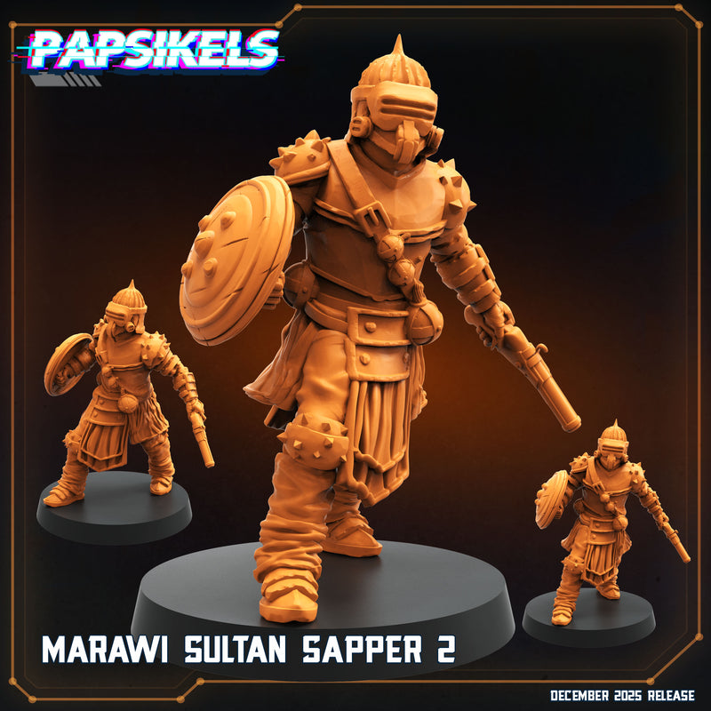Marawi Sultan Sapper Miniatures | Trench Grimdark | Papsikels