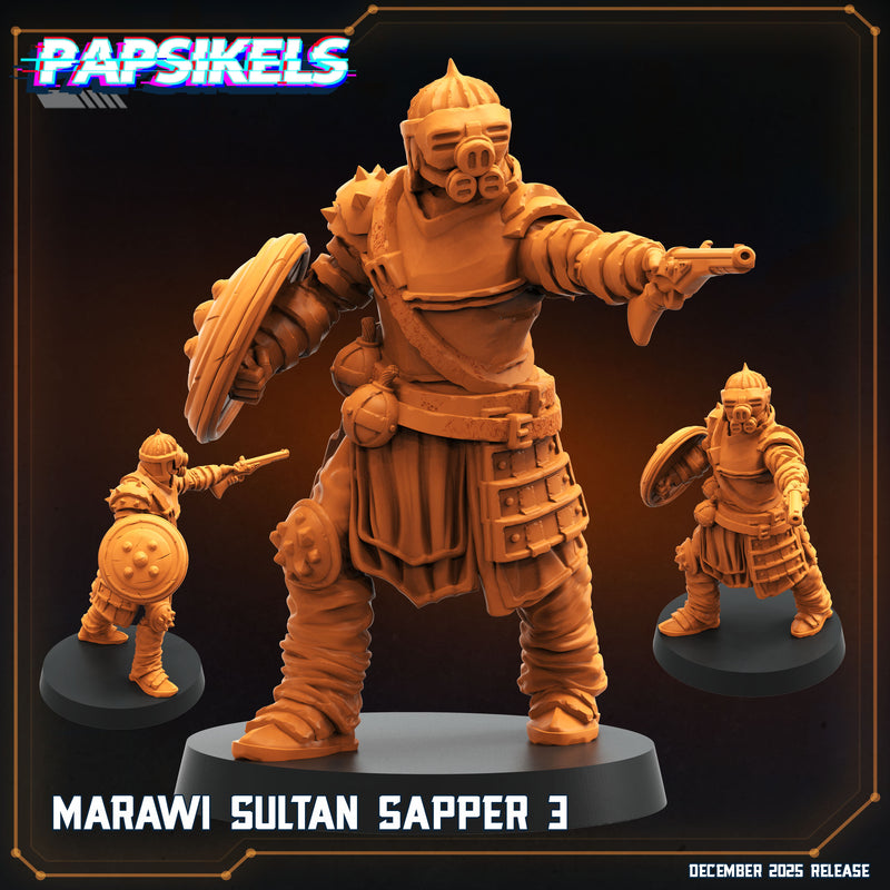 Marawi Sultan Sapper Miniatures | Trench Grimdark | Papsikels