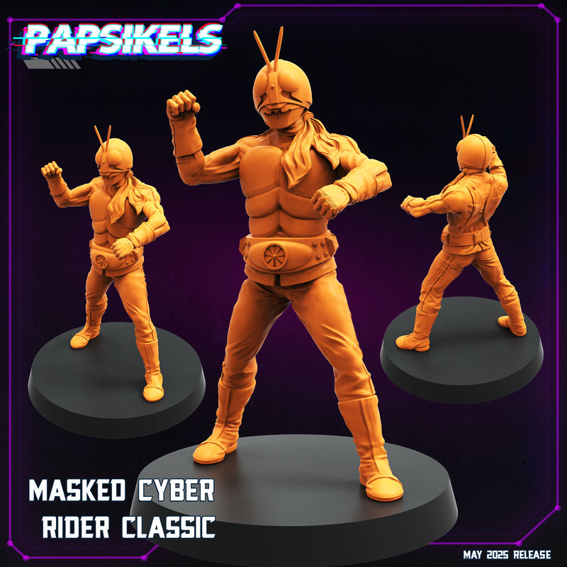 Masked Cyber Rider Classic Miniatures | Cyberpunk | Papsikels