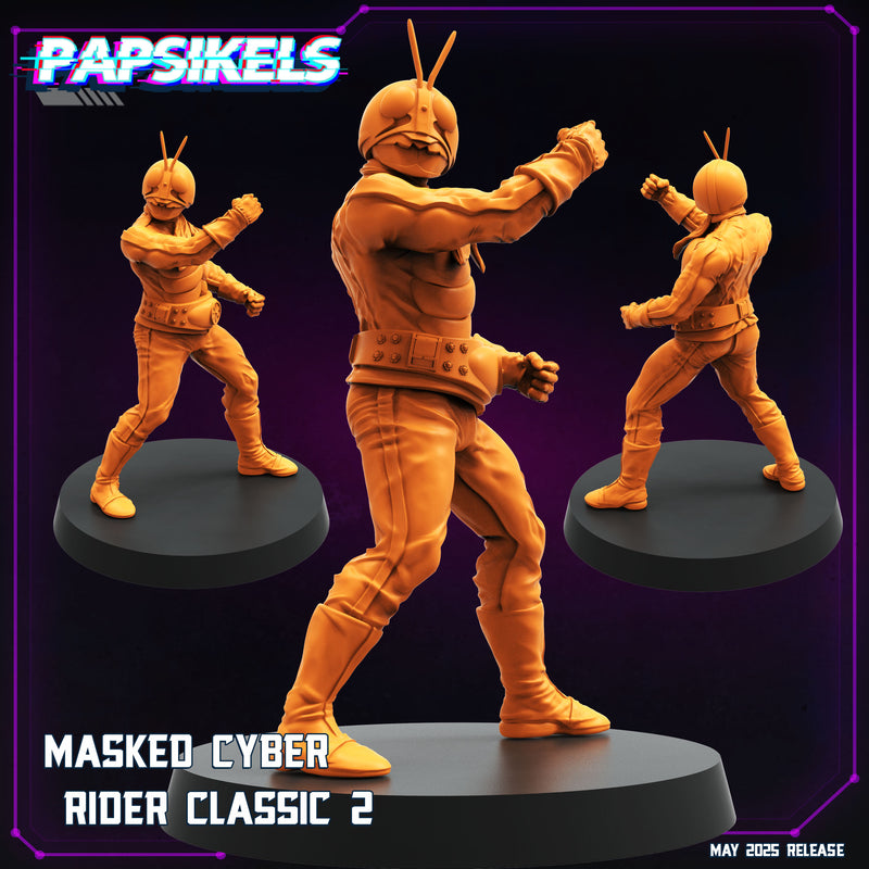 Masked Cyber Rider Classic Miniatures | Cyberpunk | Papsikels