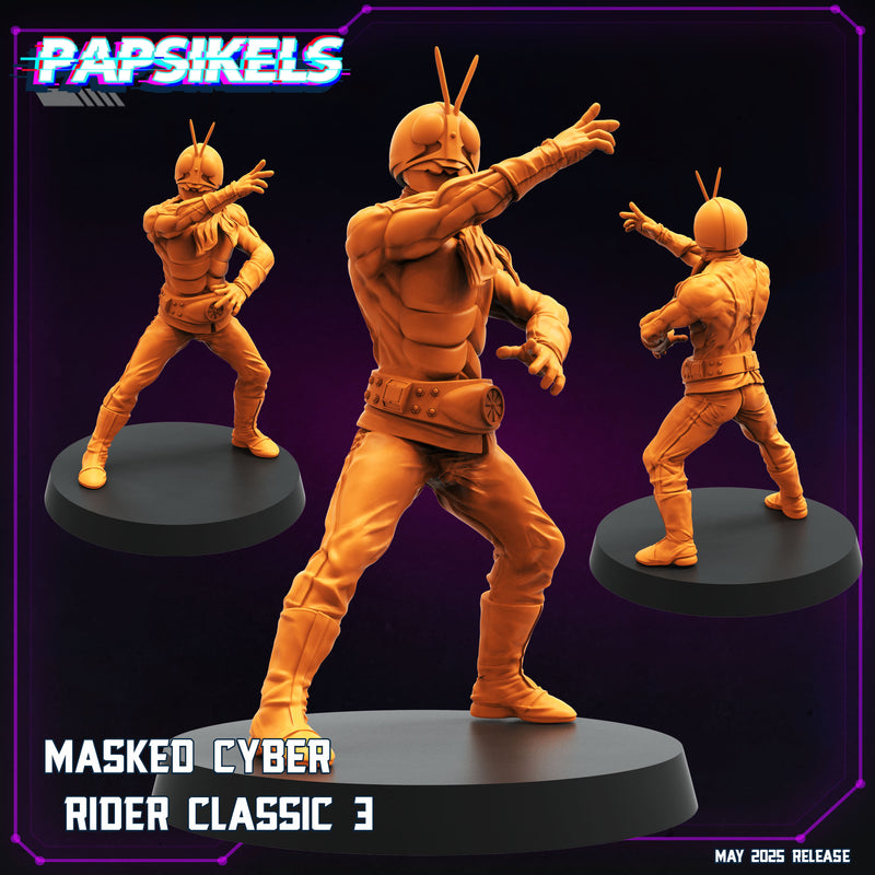 Masked Cyber Rider Classic Miniatures | Cyberpunk | Papsikels