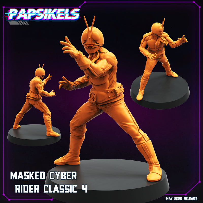 Masked Cyber Rider Classic Miniatures | Cyberpunk | Papsikels