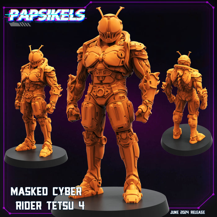 Masked Cyber Rider Tetsu D | Cyberpunk | Sci-Fi Miniature | Papsikels