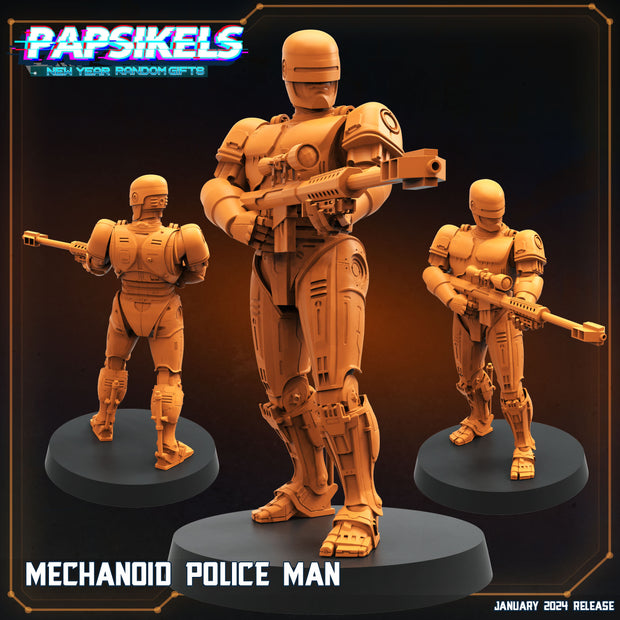 Mechanoid Police Man | Specials | Sci-Fi Miniature | Papsikels