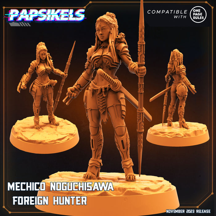 Mechico Noguchisawa Foreign Hunter | Skull Hunters 2 | Sci-Fi Miniature | Papsikels