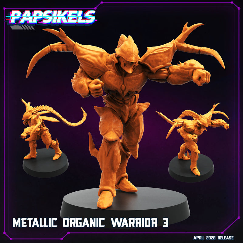 Metallic Organic Warrior Miniatures | Cyberpunk | Papsikels