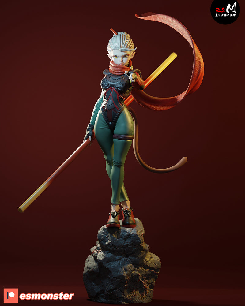 Monkey King | Pin-Up Statue Fan Art Miniature Unpainted | E.S Monster