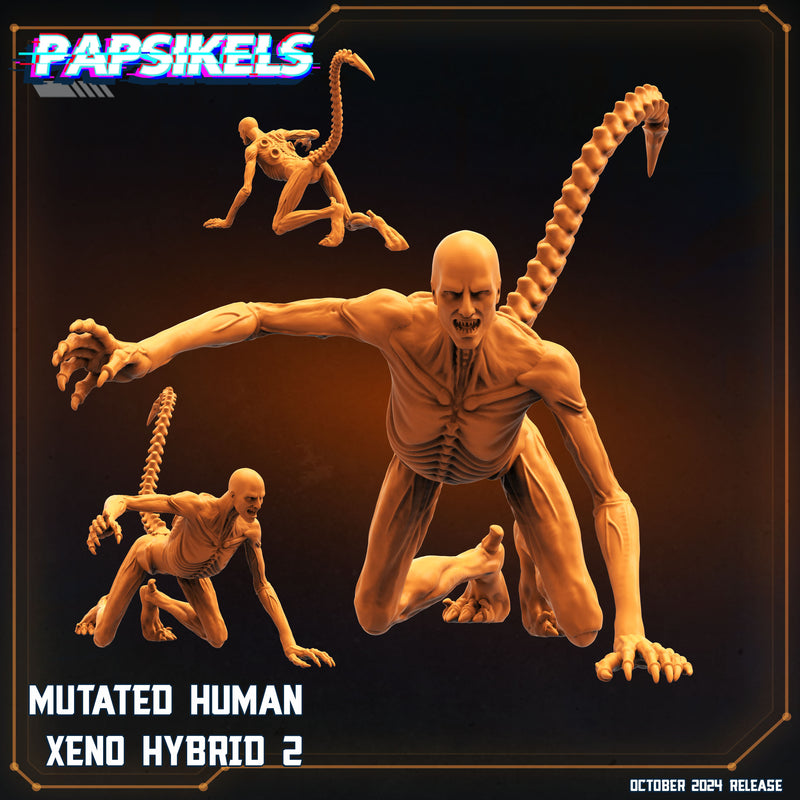 Mutated Human Hybrid Miniatures | Aliens Vs Humans X Scavenger | Papsikels