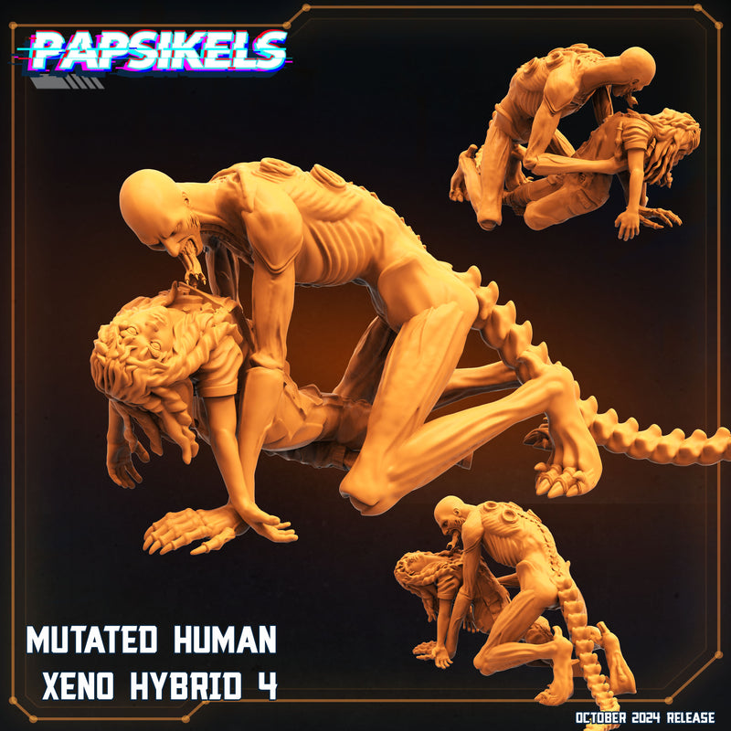 Mutated Human Hybrid Miniatures | Aliens Vs Humans X Scavenger | Papsikels