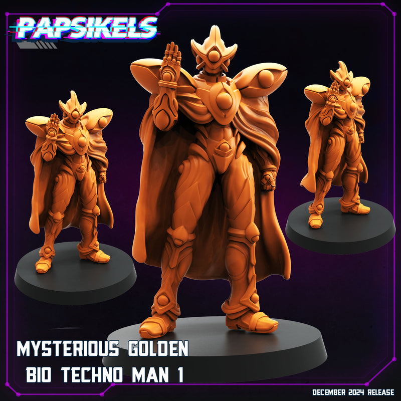 Golden Bio Man Miniatures | Cyberpunk | Papsikels