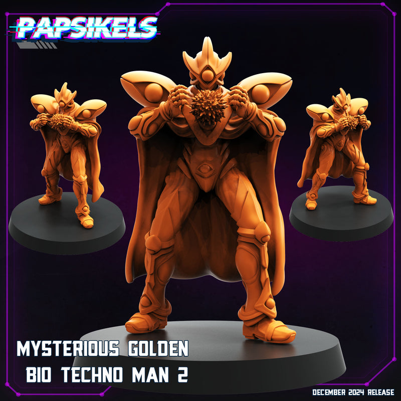 Golden Bio Man Miniatures | Cyberpunk | Papsikels