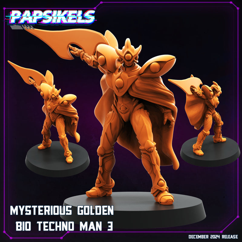 Golden Bio Man Miniatures | Cyberpunk | Papsikels
