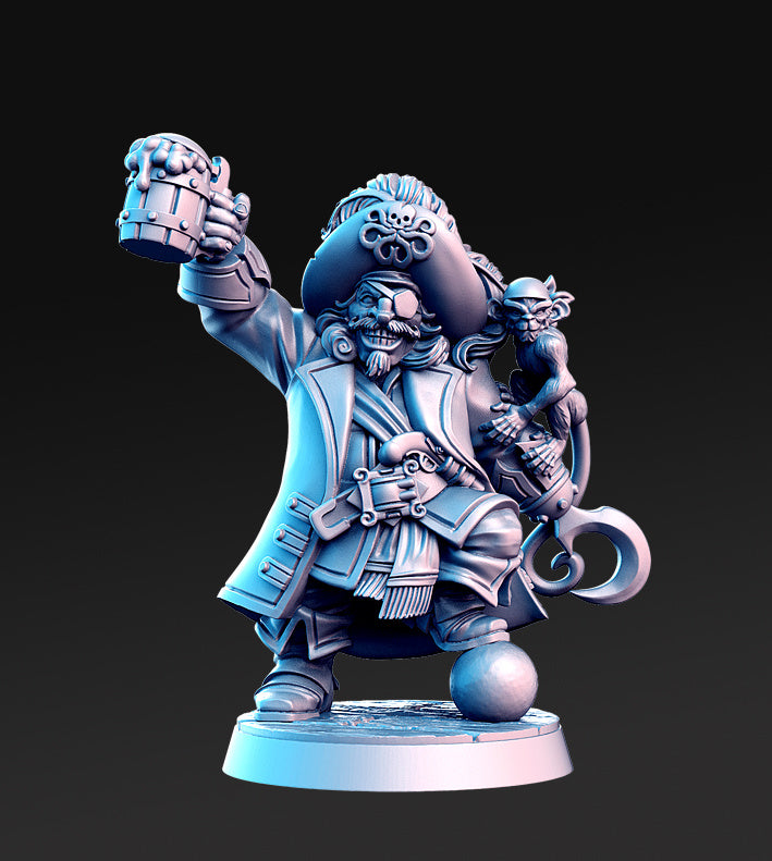 Madolff One Eye | Sailing the Seas | Fantasy Miniature | RN Estudio TabletopXtra
