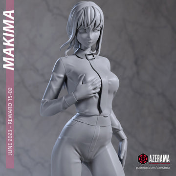 Makima | Pin-Up Statue Fan Art Miniature Unpainted | Azerama