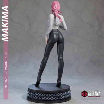 Makima | Pin-Up Statue Fan Art Miniature Unpainted | Azerama