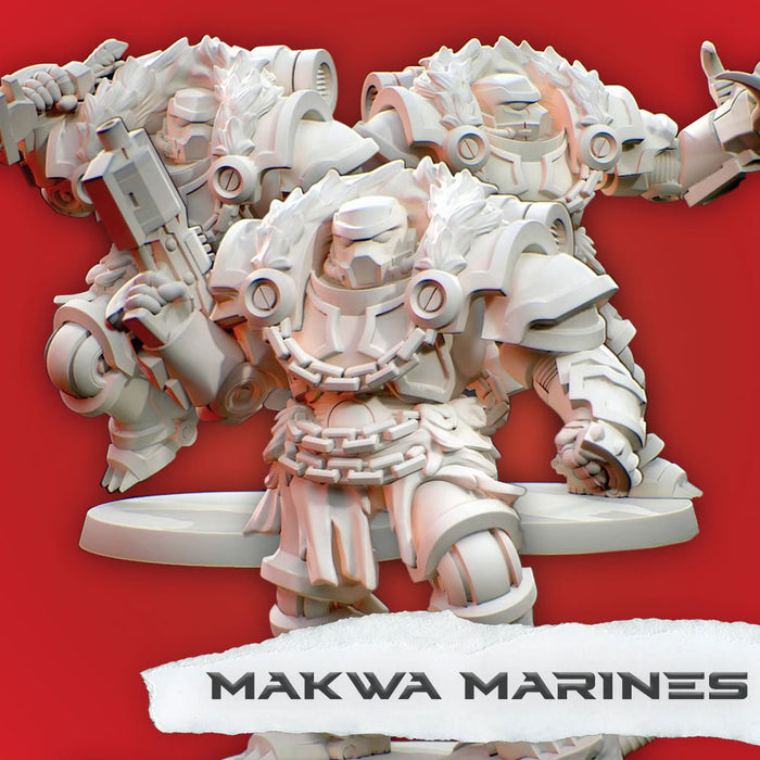 Makwa Marines Squad | Space Bears | Grimdark Miniature | Tabletop Time