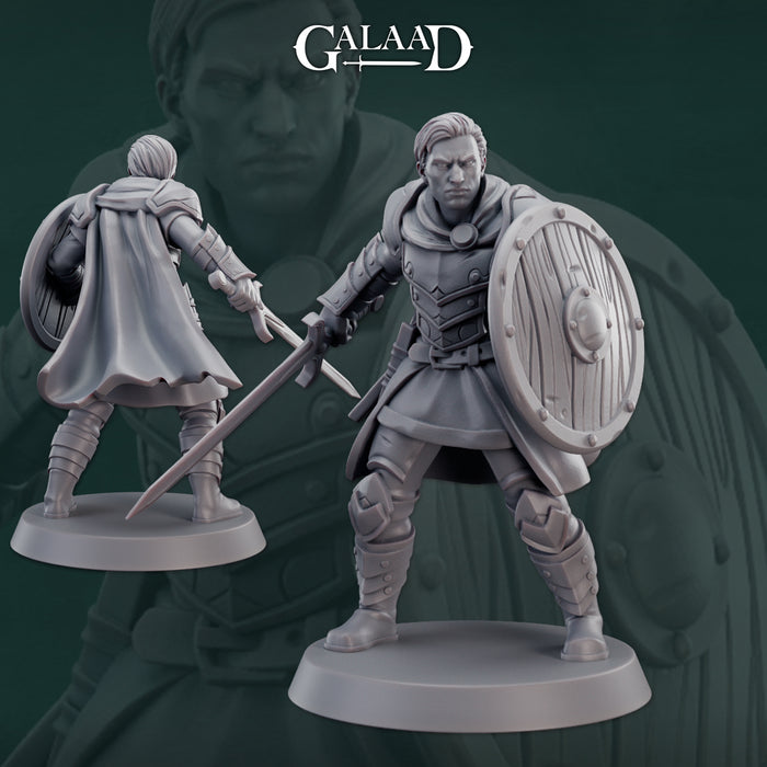 Warrior Knight Miniatures (Full Set) | Fantasy Miniature | Galaad Miniatures