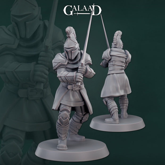 Warrior Knight Miniatures (Full Set) | Fantasy Miniature | Galaad Miniatures