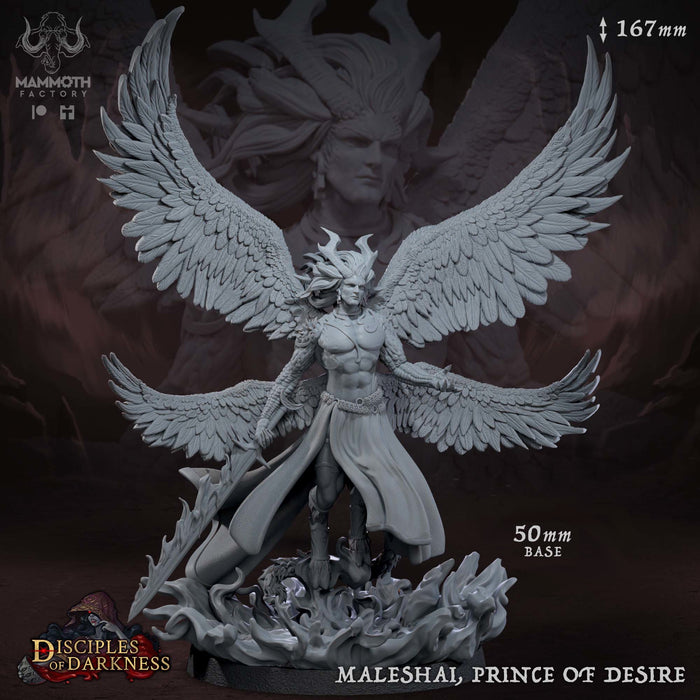Maleshai Prince of Desire | Disciples of Darkness | Fantasy Tabletop Miniature | Mammoth Factory