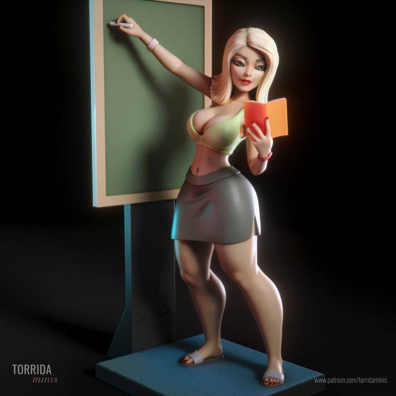 Mari | Pin-Up Statue Fan Art Miniature Unpainted | Torrida Minis